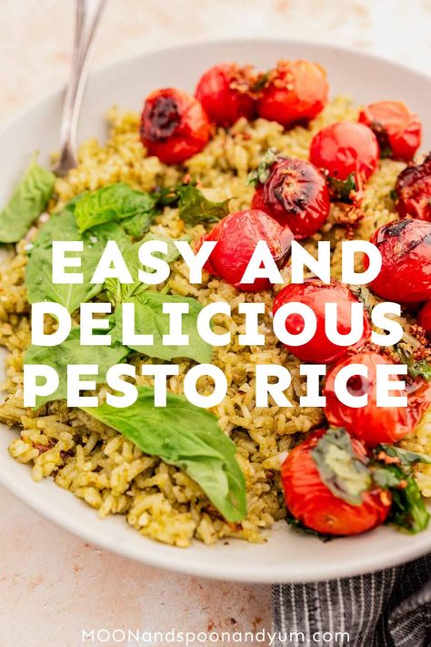 Pesto Rice, Gluten Free Family Meals, Side Salad Recipes, Gluten Free Sides Dishes, Yum Recipes, Vegan Side Dishes, Vegetarian Entrees, Gluten Free Recipes For Dinner, Potato Side Dishes