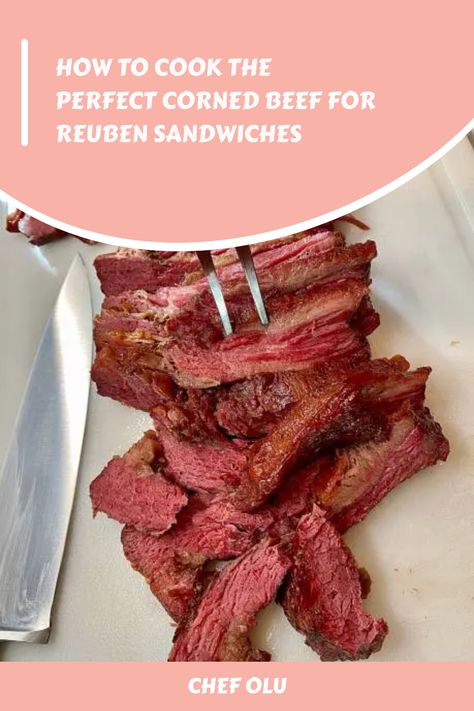 How To Cook The Perfect Corned Beef For Reuben Sandwiches How To Make Corned Beef, Corned Beef For Reuben, Corn Beef Reuben Sandwich, Corned Beef Seasoning, Best Corned Beef, Corned Beef Reuben, Corned Beef Recipe, Reuben Sandwich Recipe, New York Deli