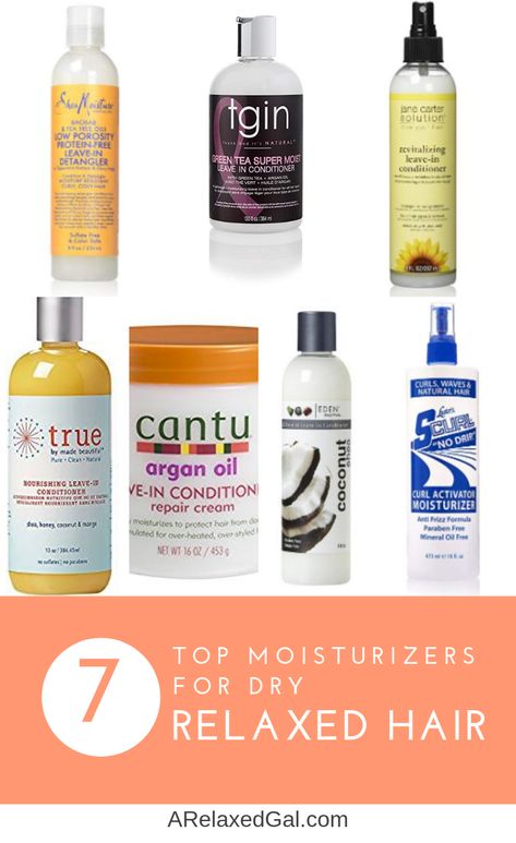 Leave-in conditioners are an important part of a healthy relaxed hair regimen. Check out this list of the top seven leave-in conditioners for relaxed hair. | A Relaxed Gal #relaxedhair #healthyhairregimen #relaxedhairproducts #leaveinconditioner #hairmoisturizer Relaxed Hair Regimen, Relaxed Hair Journey, Healthy Hair Regimen, Healthy Relaxed Hair, Relaxed Hair Care, Natural Hair Conditioner, Hair Care Oil, Hair Regimen, Hair Porosity