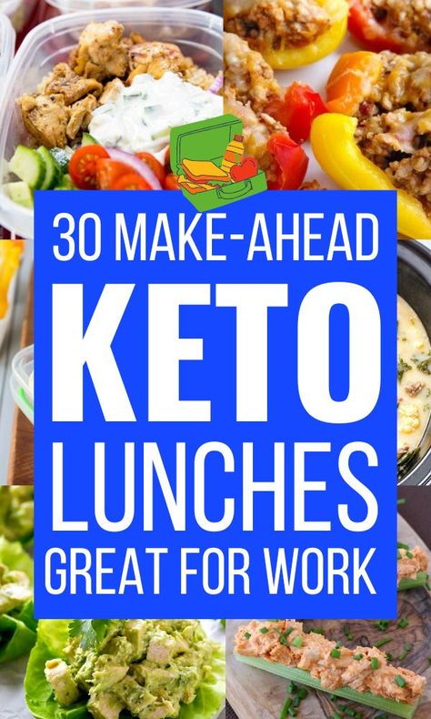 30 Keto Lunch Recipes for Weight Loss | Looking low carb, high fat keto diet recipes you can make-ahead for Lunch? From lettuce wraps to to soup to deli box, we’re sharing 30 easy ketogenic diet lunches to meal prep for work. #keto #ketogenic #ketosis #ketodiet #ketogenicdiet #ketorecipes #weightloss Lunches To Meal Prep, Diet Lunches, Keto Lunch Recipes, Meal Prep For Work, Fresh Juice Recipes, Keto Lunches, Easy Healthy Lunch Recipes, Get Into Ketosis Fast, Healthy Eating Snacks