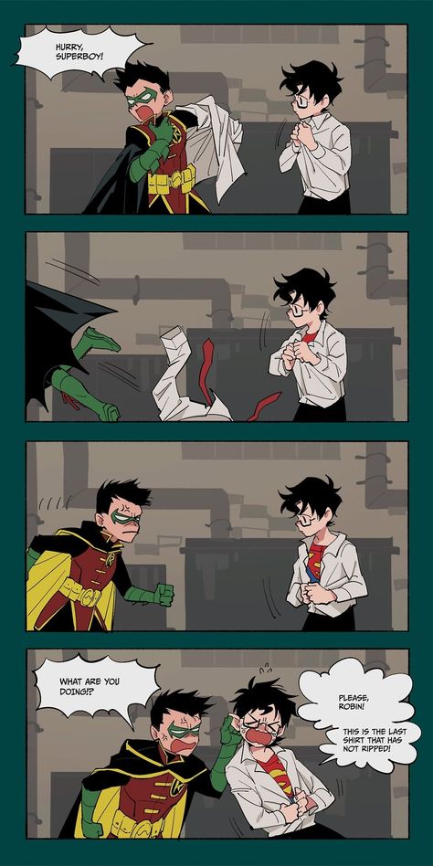 Anime Dude, Dc Comics Funny, Mario Comics, Super Sons, Superman X Batman, Robin Comics, Batfamily Funny, Rare Historical Photos, Superman Family