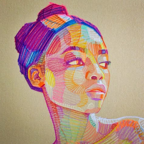 lui-6 Lui Ferreyra, Sketches Of, Colossal Art, Arte Sketchbook, Arte Inspo, Colorful Portrait, Color Pencil Art, Colorful Drawings, Art Drawings Sketches