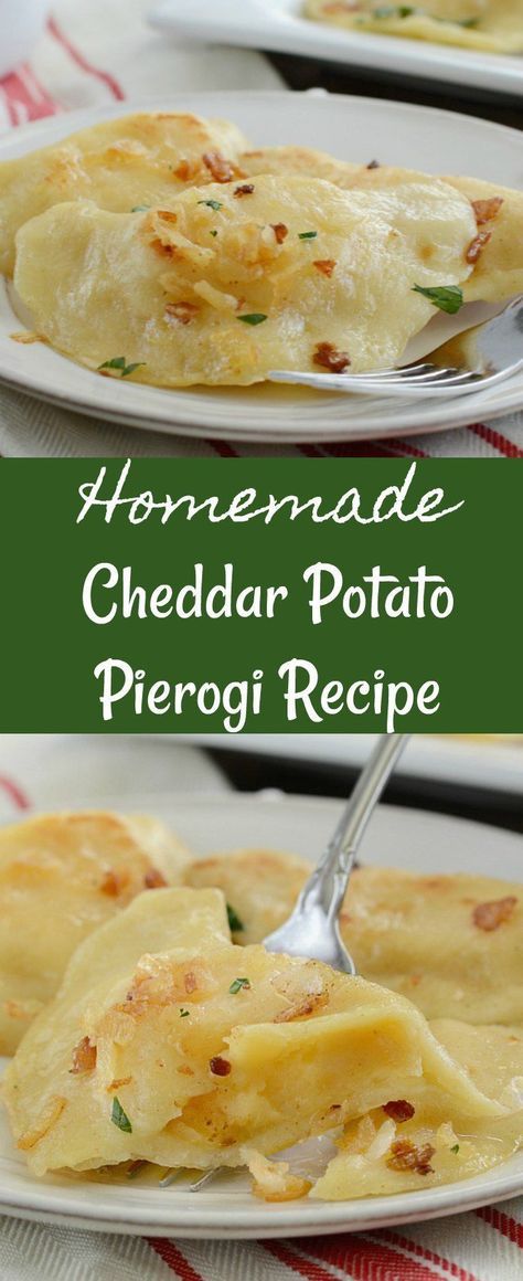 Pierogies Homemade, Cheese Pierogi Recipe, Potato Pierogi, Perogies Recipe, Potato Filling, Cheddar Potatoes, Pierogi Recipe, Cheese Potato, Ukrainian Recipes