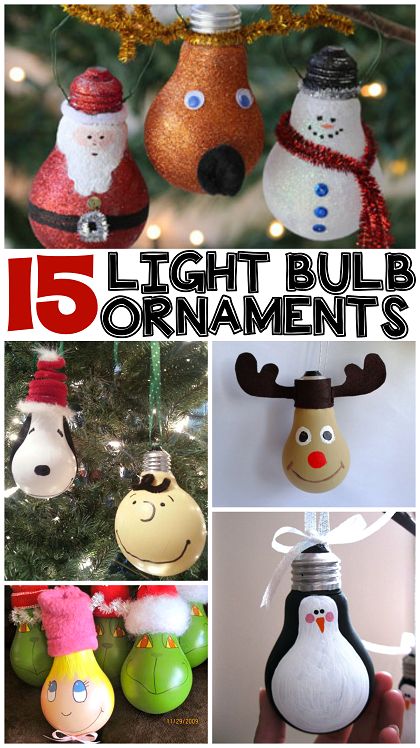 15 DIY Light Bulb Ornaments - @craftymorning0 #ChristmasDecorations Painted Lightbulb Ornaments, Morning Christmas, Jul Diy, Bulb Ornaments, Light Bulb Crafts, Crafty Morning, Diy Christmas Lights, Light Bulb Ornaments, Couples Ideas