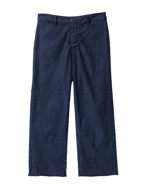 Kinsale is our contemporary take on a classic sailor pant. No front pockets and an incredibly comfortable, high-rise waistband creates a smooth, slim silhouette. Stretchy, sustainably-produced, and woven in Italy, this cropped pant (notice the raw edge hem) over-delivers on comfort. Sailor Pants, Linen Pant, Classic Pants, Clothes Collection, Stylish Shirts, Linen Pants, Curator Style, Polished Look, Raw Edge