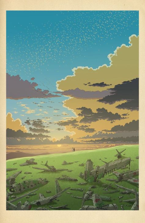 Studio Ghibli Films, Art Studio Ghibli, The Wind Rises, Yakushima, Wind Rises, Ghibli Artwork, New Retro Wave, Studio Ghibli Movies, Studio Ghibli Art