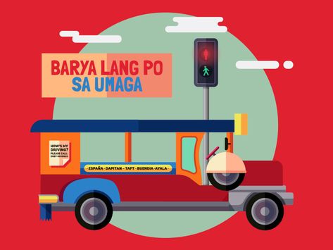 Jeepney by Lee Villavicencio Jeepney Graphic Design, Jeepney Phaseout, Jeepney Drawing, Filipino Graphic Design, Philippine Jeepney, Pinoy Fiesta, Chic Stickers, Philippine Mythology, Filipino Art