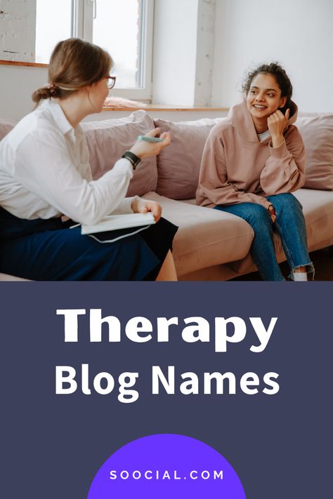 Blog Name Ideas, Catchy Names, Website Names, Talk Therapy, Holistic Therapies, Blog Names, Therapy Counseling, Healing Therapy, Online Therapy