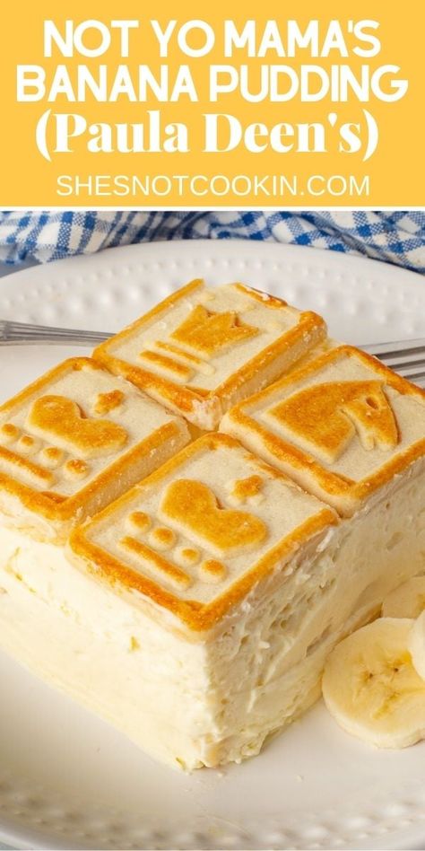 Chessman Banana Pudding, Banana Pudding Paula Deen, Pan Desserts, Chessmen Cookies, Banana Pudding Desserts, Easy Banana Pudding, Banana Pudding Recipe, Banana Dessert Recipes, Best Banana Pudding