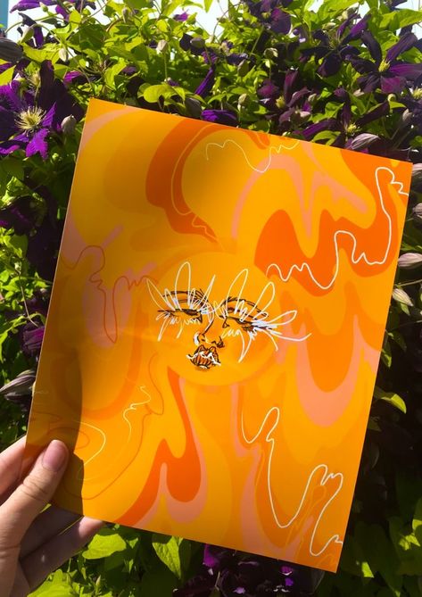 Sun With A Face, Trippy Sun, Trippy Painting, Hippie Painting, Cute Canvas Paintings, Sun Art, Small Canvas Art, Arte Sketchbook, Diy Canvas Art Painting