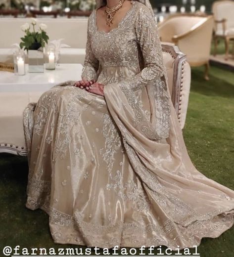 Cream Colored Wedding Dress, Asian Wedding Outfits, Nikkah Bride Dress, Nikkah Bride, Nikah Dress, Desi Wedding Dresses, Nikkah Dress, Asian Bridal Dresses, Pakistani Wedding Outfits