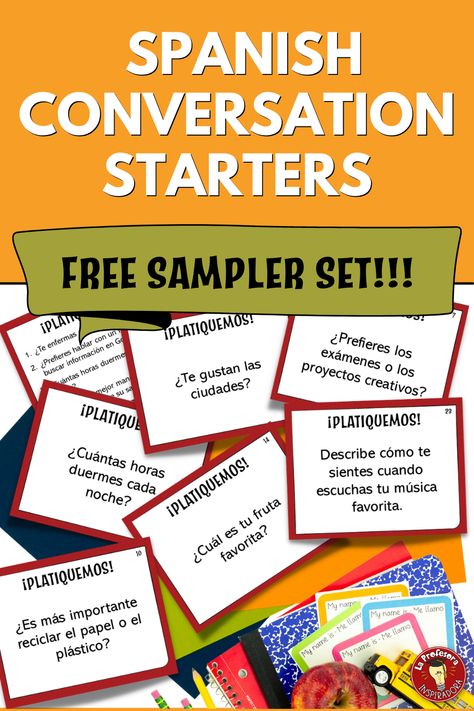 Spanish Conversation Starters, Verb Activities, Spanish Vocab, Advanced Spanish, Free Spanish Lessons, Differentiation In The Classroom, Spanish Questions, Things To Talk About, Conversation Starters For Kids