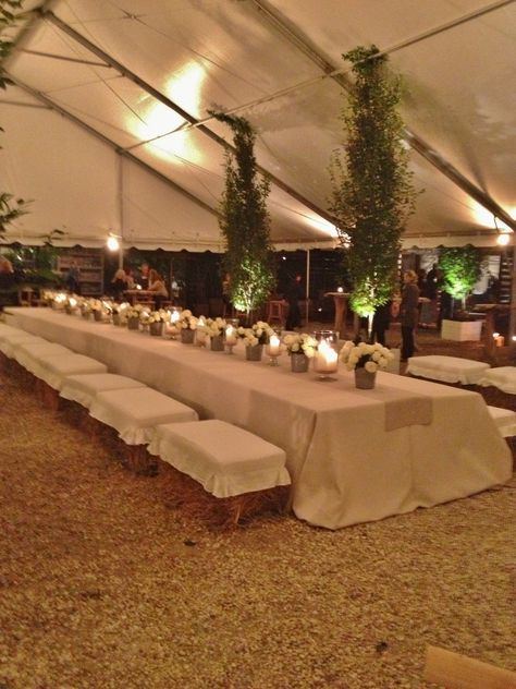 High Point Market Washington DC Interior Designer Lauren Liess Hay Bale Ideas, Hay Bale Seating, Lauren Liess, Party Seating, Wedding Table Seating, Barn Parties, Garden Reception, Garden Wedding Reception, Wedding Party Table