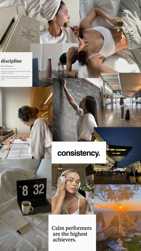 Phone vision board wallpaper Healthy Student Lifestyle, Education Is Power Aesthetic, Health Student Aesthetic, Manifestation Iphone Wallpaper, Health Wallpaper Aesthetic, Vision Board Pics Study, Balanced Life Aesthetic, 666 Aesthetic Wallpaper, 2024 Vision Board Wallpaper Iphone