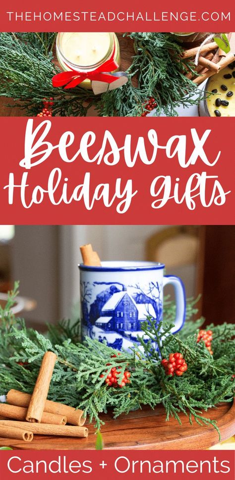 Natural Gift Ideas, Homemade Xmas Gifts, Beeswax Ornaments, Homemade Scrubs, Nutmeg Essential Oil, Cozy Recipes, Candle Ornament, Cozy Ideas, Cinnamon Essential Oil