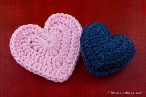 Crochet Puffy Heart Heart Crochet Pattern, Hearts Crochet, Heart Full Of Love, Crochet Baby Beanie, Heart Crochet, Crochet Heart Pattern, Free Yarn, Crochet Baby Boy, Girl Beanie