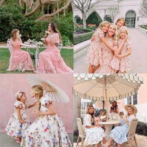 Mother Daughter Tea Party, Mother Daughter Tea, Ladies Brunch, Party Photoshoot, Memories Photography, Two Girls, Mom Daughter, Sweet Memories, Set Design