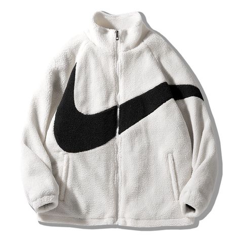 Shopee Nike Fleece Jacket, Windproof Jacket, Nike Fleece, Trench Coat Men, Padded Coat, Fleece Sweater, Fashion Couple, Polar Fleece, Jacket Design