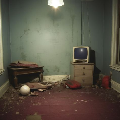 Abandoned Liminal Space, Abandoned Room Aesthetic, Backrooms Painting, Liminal Space Abandoned, Creepy Liminal Spaces, Dark Liminal Spaces, Liminal Spaces Creepy, Liminal Background, Liminal Space Room