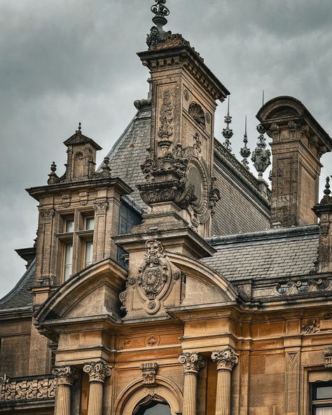 @waddesdonmanor_nt , located in Buckinghamshire, England, is a magnificent 19th-century French Renaissance-style château built by Baron Ferdinand de Rothschild. Designed to house his extensive art collection and entertain guests, the manor features lavish interiors, ornate architecture, and beautifully landscaped gardens. Today, it is managed by the National Trust and showcases art, wine, and history. The estate also hosts various events and exhibitions, making it a popular destination for vi... Rennaisance Architecture, 19th Century House, 16th Century Architecture, Elizabethan Era, Georgian Architecture, Architecture Sketchbook, Beautiful Castles, Architecture Fashion, Entertaining Guests