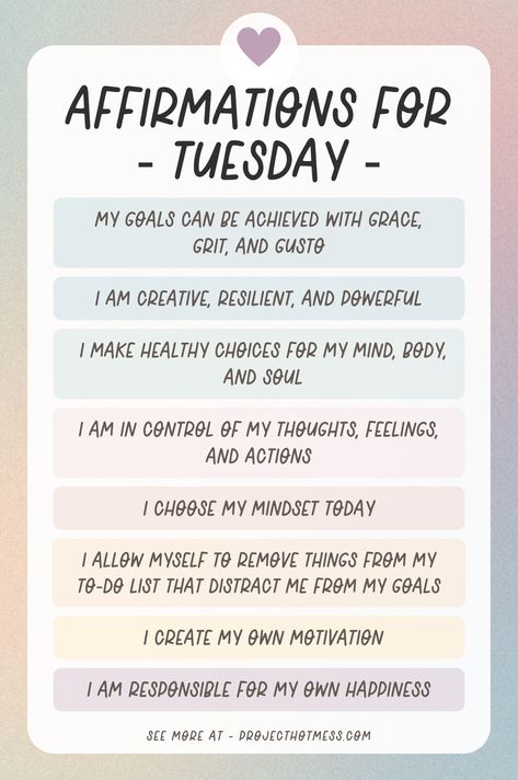 Motivation For Tuesday, Tuesday Morning Affirmations, Tuesday Affirmation Quotes, Affirmational Quotes, Tuesday Motivation Inspiration, Tuesday Affirmations, New Week Motivation, Magical Affirmations, Monday Affirmations