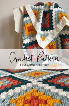 Crochet Blanket Squares, Chunky Blanket Crochet, Crochet Blanket Chunky, Crochet C2c Blanket, Corner To Corner Crochet Blanket, Motifs Afghans, Corner To Corner Crochet Pattern, Crochet Blanket Diy, C2c Blanket