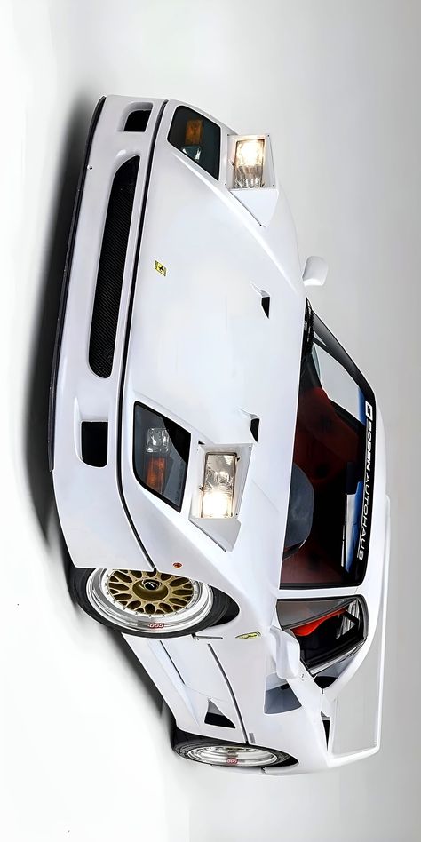 Cars Wallpaper Desktop, Ferrari F40 White, Car Desktop Wallpaper, Pixel Car, Dream Cars Lamborghini, White Ferrari, Stance Cars, Formula Racing, Most Expensive Car