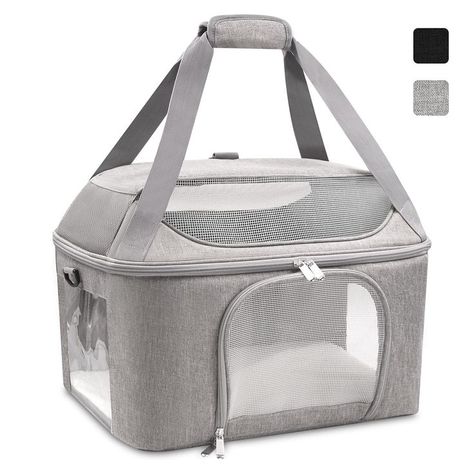 Prodigen Large Cat Carrier Pet Travel Bag for Small Medium Cats Dogs, Soft Pet Carrier for Small Medium Cats Dogs Puppies, Airline Approved, Escape-Proof, Breathable, Small Dog Carrier Soft Sided Dog Backpack Carrier, Puppy Backpack, Small Dog Carrier, Airline Pet Carrier, Pet Travel Carrier, Cat Carrier Bag, Pet Travel Bag, Pet Backpack Carrier, Pet Carrier Bag