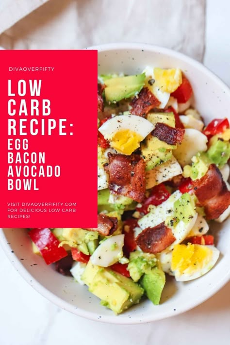 Healthy Low Carb Breakfast, Desayuno Keto, Avocado Bowl, Delicious Low Carb Recipes, Breakfast Low Carb, Keto Recipes Breakfast, Bacon Avocado, Keto Breakfast Recipes, Low Carb Breakfast Recipes