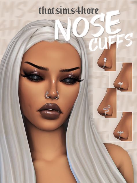 nose cuffs preview | Patreon Piercings Sims 4 Cc Maxis Match, The Sims 4 Piercings Cc, Sims 4 Cc Jewellery Maxis Match, Sims 4 Nose Piercing Maxis Match, Maxis Match Sims 4 Cc Tattoos, Sims Piercing Cc, The Sims 4 Cc Piercing, Sims 4 Cc Nose Piercing, Sims 4 Cc Piercings