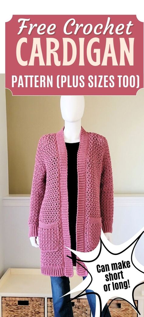 Crochet Long Cardigan Pattern, Chelsea Cardigan Super Chunky Crochet Cardigan Pattern Free, Crochet Open Cardigan, Long Cardigan Crochet Pattern Free, Crochet Plus Size Cardigan, Crochet Long Cardigan Pattern Free, Crochet Long Cardigan Pattern, Long Cardigan Pattern, Cinnamon Garden, Crochet A Cardigan