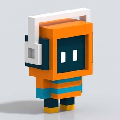 Paper Toy Design, Voxel Games, Korean Crafts, Voxel Art, Low Poly Character, 3d Pixel, Illustration Art Design, Blender Tutorial, Low Poly Models