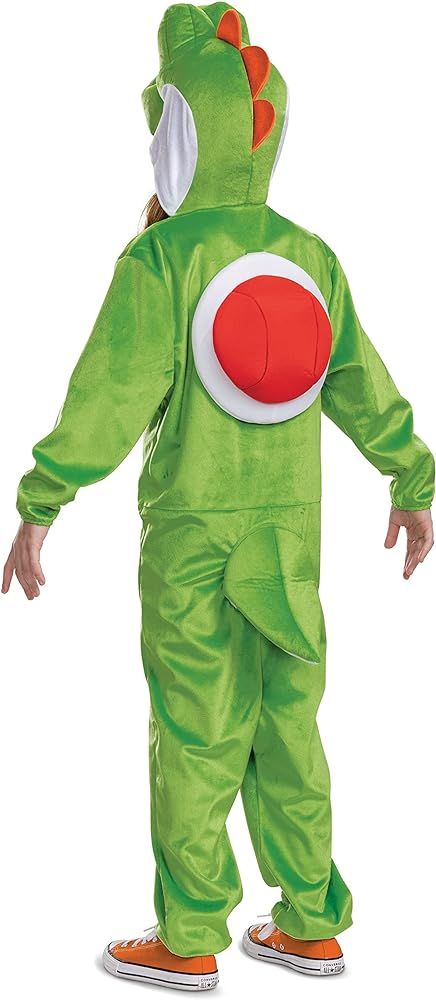 Amazon.com: Yoshi Costume Hooded Jumpsuit, Official Super Mario Character Costume for Kids, Size (10-12) : Toys & Games Yoshi Outfit, Mario Character Costumes, Yoshi Costume, Jumpsuit Costume, Hooded Jumpsuit, Character Costume, Costume For Kids, Jumpsuit For Kids, Super Mario Bros