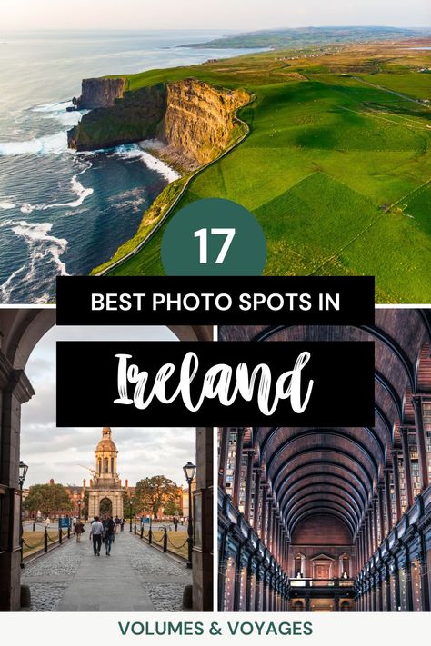 No trip to the Emerald Isle is complete without seeing the best photo spots in Ireland! We've rounded them up so all you have to do is take a pic. Ireland Picture Ideas, Ireland Instagram Pictures, Ireland Photoshoot, Dublin Ireland Photography, Places In Ireland, Ireland Packing List, Ireland Pictures, Ireland Destinations, Southern Ireland