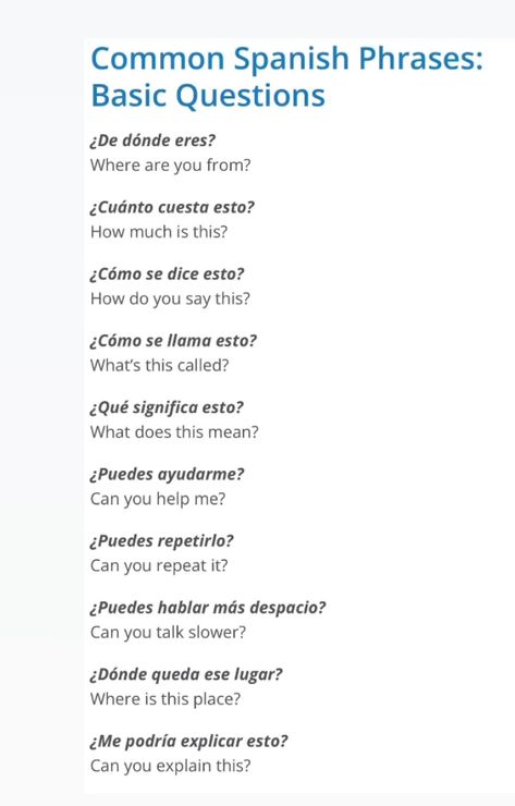 Common Spanish Words, Spanish Puns, Spanish Exercises, Spanish Vocab, Spanish 101, Fluent In Spanish, Spanish Slang, Spanish Notes, Useful Spanish Phrases