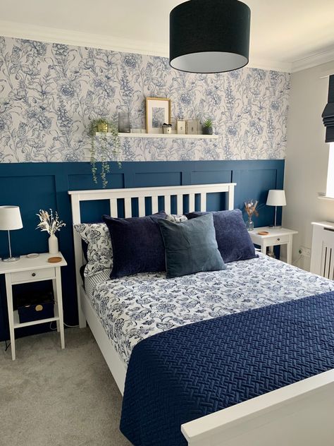 Ikea Hemnes Bedroom, Hemnes Bedroom, Blue Bedroom Decor, Ikea Hemnes, Blue Bedroom, Main Bedroom, Country Home Decor, Decor Furniture, Bedroom Diy