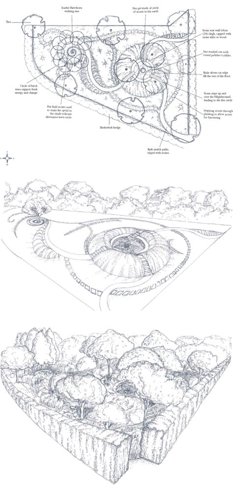 Herbal Garden Layout, Mary Reynolds Garden Design, La Drawing, Mary Reynolds, Patio Garden Bed, Garden Design Pictures, School Gardens, Large Backyard Landscaping, Summer House Garden