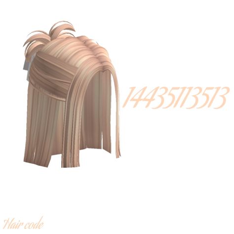 Roblox Blonde Hair Codes, Brookhaven Codes Hair, Roblox Codes Hair, Blonde Hair Roblox, Code Hair, A Cute Hairstyle, Code Brookhaven, Brown Hair Roblox, Preppy Decal