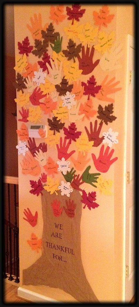 November Preschool, Gratitude Tree, Easy Thanksgiving Crafts, Thanksgiving Tree, Thankful Tree, Fall Classroom, Thanksgiving Preschool, It Day, Craft Kids