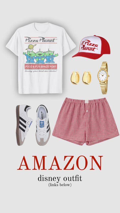 #fashion #style #ootd #ootdfashion #outfits #outfitideas #outfitstyle #disney #disneyland #disneyworld #amazonfinds

Links:
Pizza Planet Tee: https://amzn.to/3LnF8Qk 
Boxer Shorts: https://amzn.to/465PNIQ 
Pizza Planet Hat: https://amzn.to/4bGHcOb 
Adidas: https://amzn.to/3zDOMfh 
Gold Earrings: https://amzn.to/3zHawXs 
Good Watch: https://amzn.to/4ffH1wr Mulan Outfit, Hollywood Studios Outfit, Disneyworld Outfits, Animal Kingdom Outfit, Disney Park Outfit, Disney Trip Outfits, Disney Outfits Women, Disney Eras, Theme Park Outfits