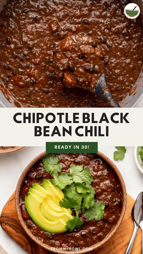 Chili Recipe With Black Beans, Chipotle Black Beans, Vegan Chipotle, Slow Cooker Beans, Southwestern Recipes, Favorite Chili Recipe, Bean Chilli, Lentil Chili, Plant Based Soups