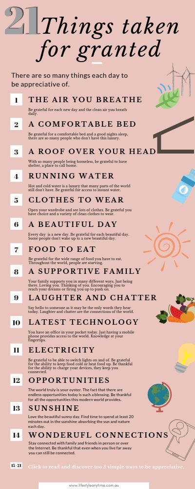 You don't realise how much you take for granted until you don't have it. Just one thing can change the way you count your blessings and not take daily things for granted. Are you thankful for all these 21 things?  #thankfulness #gratitude #gratitudejournal Gratitude Quotes Thankful, Gratitude Activities, Gratitude Journal Prompts, Gratitude Challenge, Gratitude List, Take For Granted, Gratitude Affirmations, Motivational Quotes For Students, Daily Gratitude