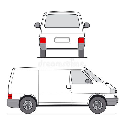 Van Template, Car Profile, Van Drawing, Drawing 101, Motorcycle Illustration, Vector Nature, Graphisches Design, Silhouette Template, Van Living