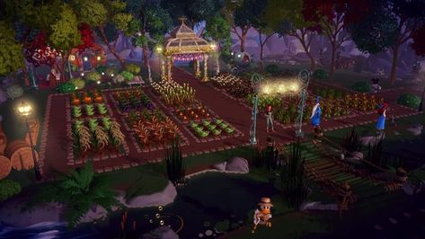 Buzz House Dreamlight Valley, Dreamlight Valley Remy Ideas, Disney Dreamlight Valley Wall E Garden, Garden Disney Dreamlight Valley, Disney Dreamlight Valley Shopping Area, Disney Dreamlight Valley Crops, Dreamlight Valley Crops, Dreamlight Valley Map Layout, Farm Dreamlight Valley