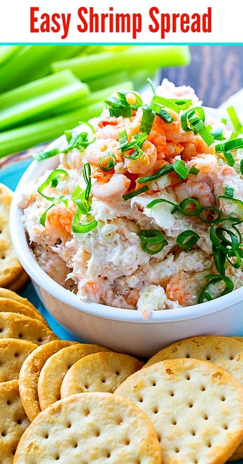 Shrimp On Crackers, Can Shrimp Recipes, Shrimp Cracker Appetizer, Recipes With Canned Shrimp, Shrimp Spread For Crackers, Salad Shrimp Appetizer, Canned Shrimp Recipes, Italian Cakes Traditional, Shrimp Pate