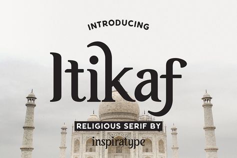 Free Itikaf Religious Serif Font is a sophisticated & charming font inspired by classic posters & it will add a touch of elegance to any project. Fonts Serif, Classic Posters, Website Header, Font Free, Uppercase And Lowercase, Free Fonts Download, Font Design, Digital Resources, Typography Fonts