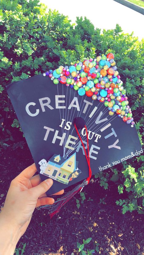 Art Teacher Graduation Cap, Art Major Graduation Cap, Graduation Cap Designs For Artist, Art Education Grad Cap, Education Grad Cap, Disney Teacher Grad Caps, Graduation Cap Designs College, Disney Graduation Cap, Disney Graduation