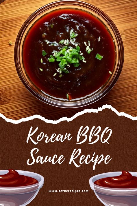 Authentic Korean BBQ Sauce in just 20 minutes! 🍯✨ This easy homemade recipe combines soy sauce, gochujang, garlic, and ginger for a perfectly sweet, spicy, and savory sauce. Ideal for marinades, grilling, or as a tasty dip! Save this pin for a rich flavor boost to your next meal! #KoreanBBQSauce #EasyRecipes #HomemadeSauce #KoreanFood Easy Korean Bbq Sauce, Korean Sauces Recipes, Asian Bbq Sauce Recipe, Gochujang Bbq Sauce, Korean Bbq Marinade Recipes, Korean Sauce Recipe, Sweet Bbq Sauce Recipe, Korean Bbq Recipes, Spicy Bbq Sauce Recipe