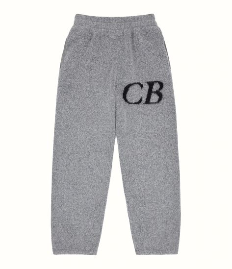 CB Logo Knit Pants – Cole Buxton Cole Buxton, Knitted Trousers, Knit Trousers, Oversized Pants, Trousers Men, Woolen Sweaters, Logo Knit, Loose Trousers, Grey Sweatpants