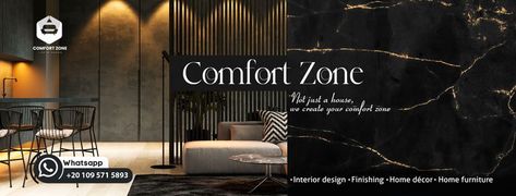 creative elegant facebook cover for interior designs company by Marklinica Creative Facebook Cover, Cover Facebook, Banner Design Inspiration, Social Media Marketing Instagram, Facebook Cover Design, Creative Furniture, Interior Design Firm, Interior Design Companies, Visiting Cards